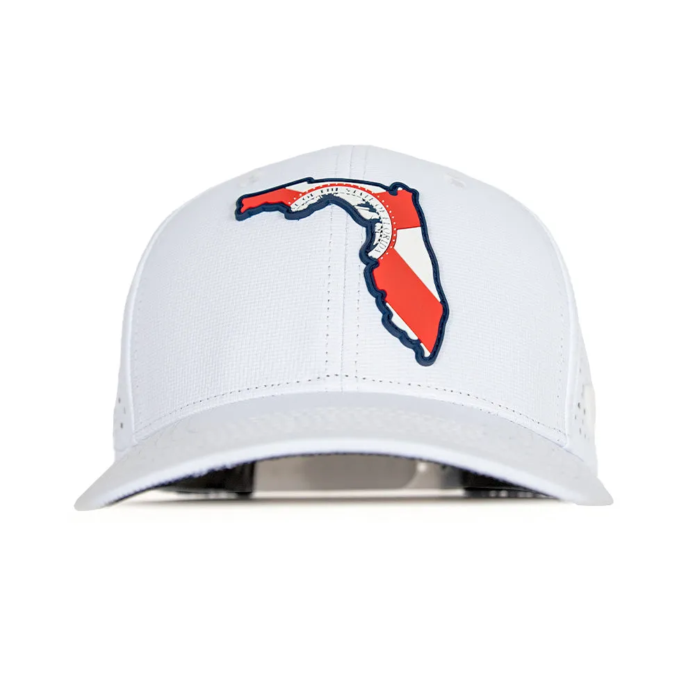 Special Edition Performance Snapback | Florida Palm Tree | White
