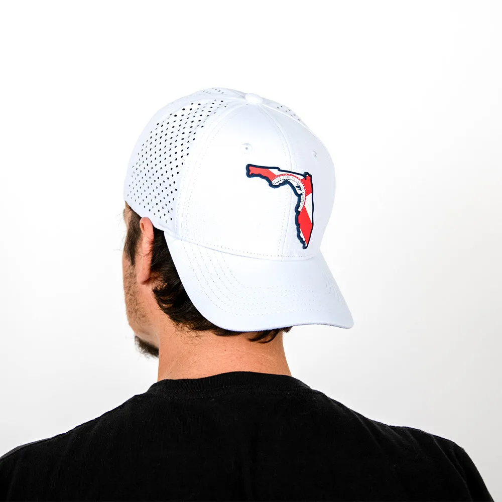 Special Edition Performance Snapback | Florida Palm Tree | White