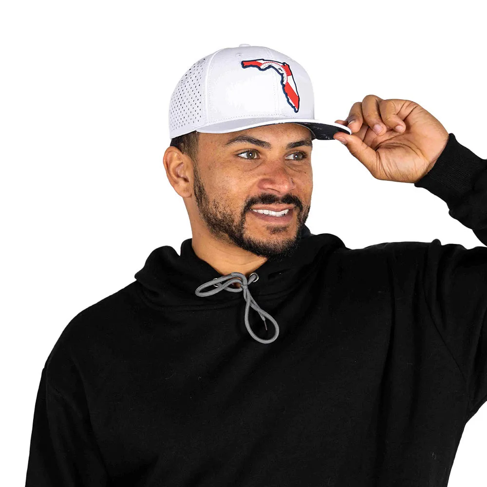 Special Edition Performance Snapback | Florida Palm Tree | White