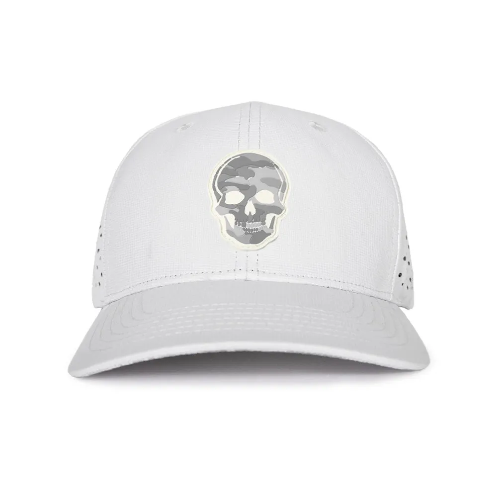 Special Edition Performance Snapback | Skull Ghost Military Camo | White