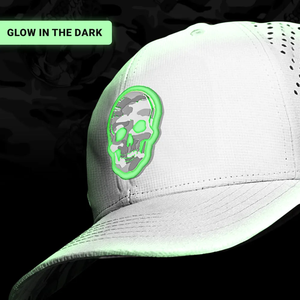 Special Edition Performance Snapback | Skull Ghost Military Camo | White