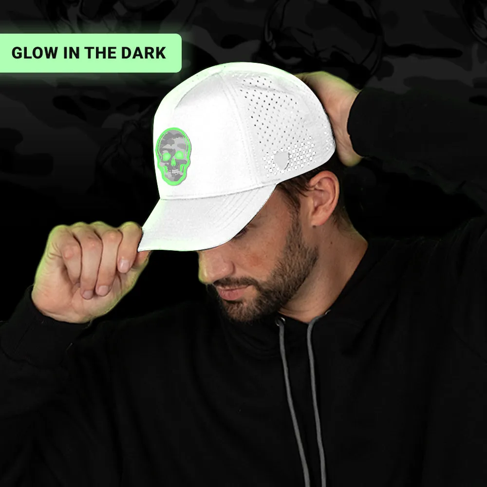 Special Edition Performance Snapback | Skull Ghost Military Camo | White