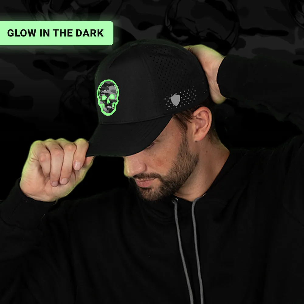 Special Edition Performance Snapback | Skull Grey Military Camo | Black