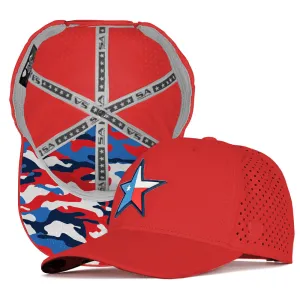 Special Edition Performance Snapback | Texas USA Camo | Red PreOrder