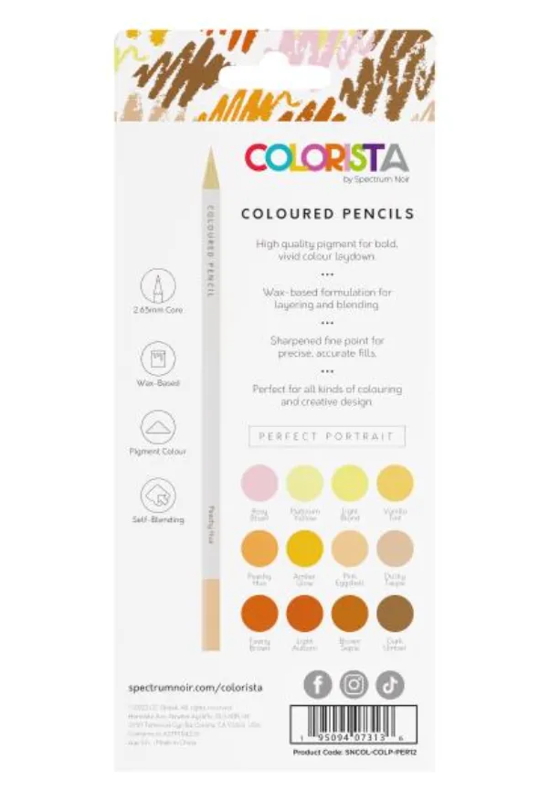 Spectrum Noir Colorista Perfect Portrait Colored Pencils {C506}