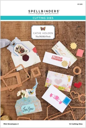 Spellbinders Etched Dies Mini Envelopes 2 - 12 Thin Metal Dies