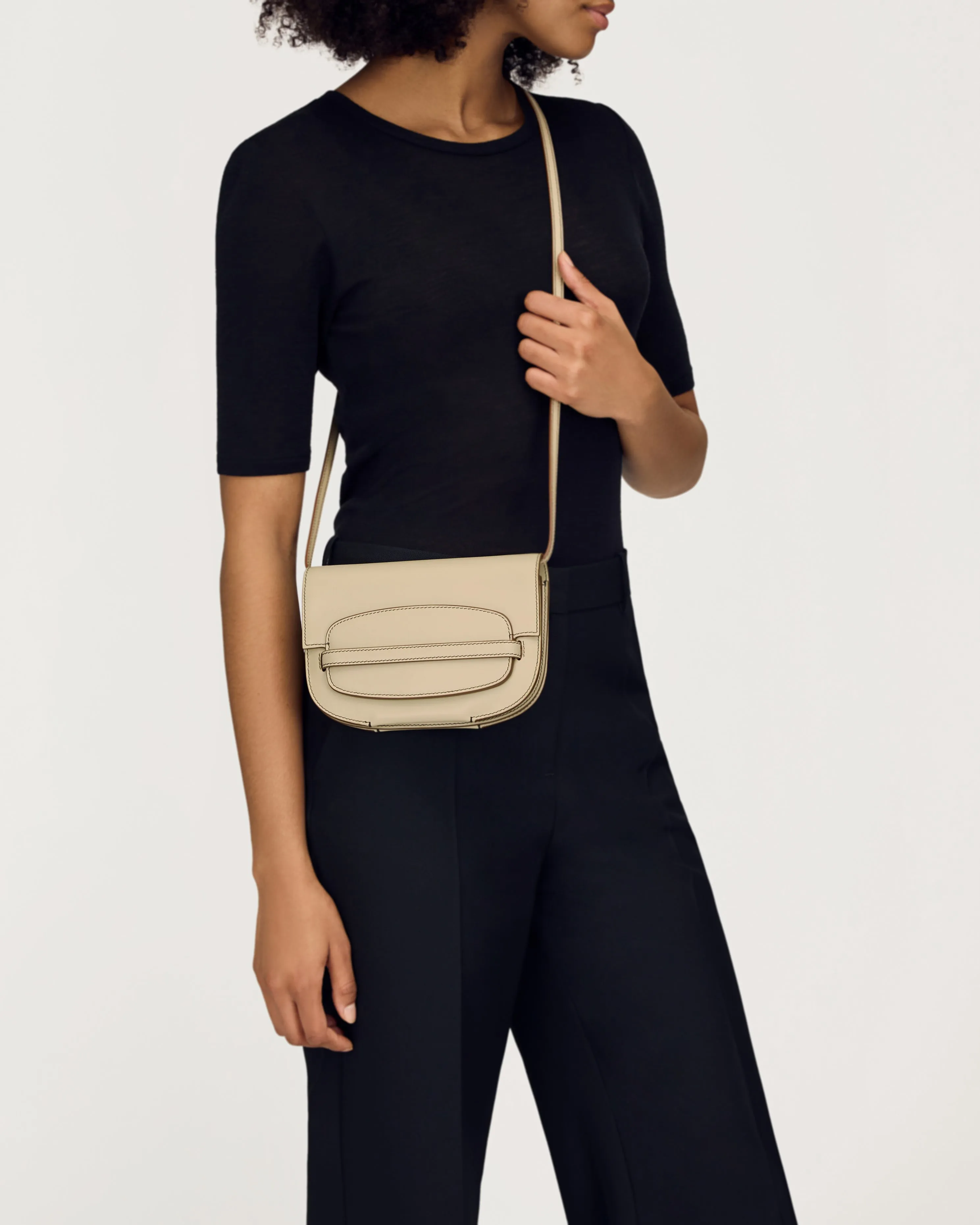 Sport Convertible Clutch in Bone Leather