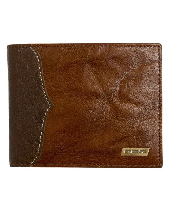 Statesman Coin Pocket Mens Wallet Brown