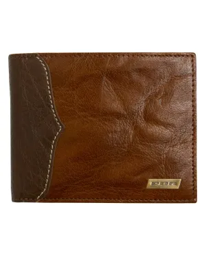 Statesman Coin Pocket Mens Wallet Brown