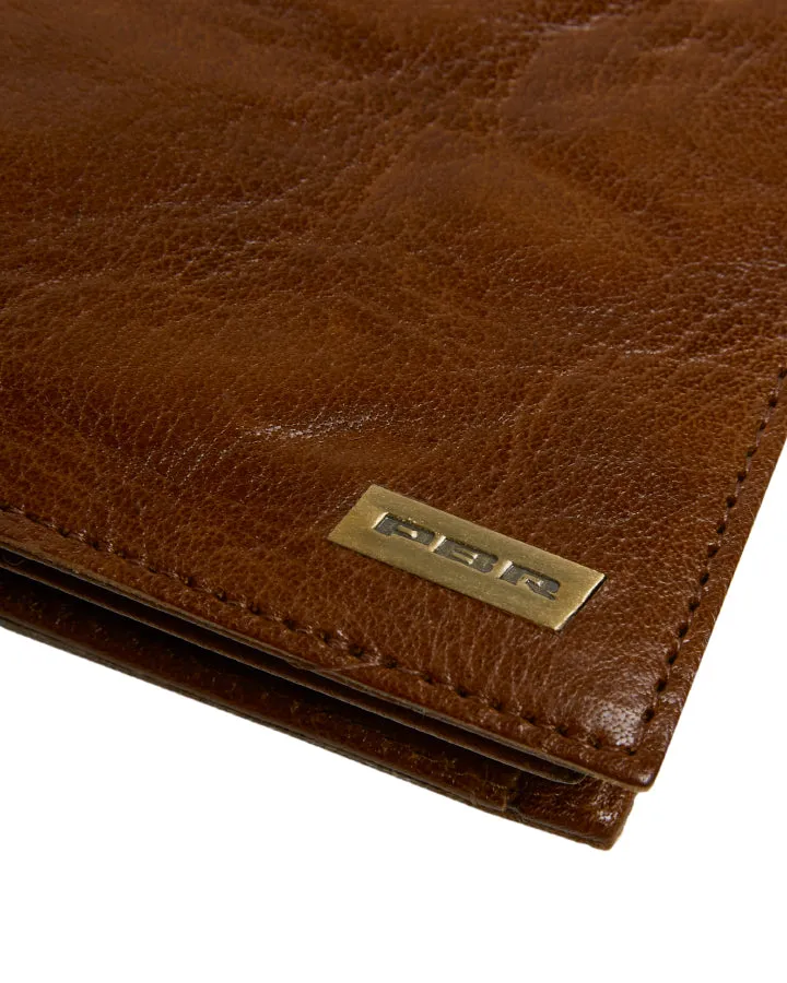 Statesman Coin Pocket Mens Wallet Brown