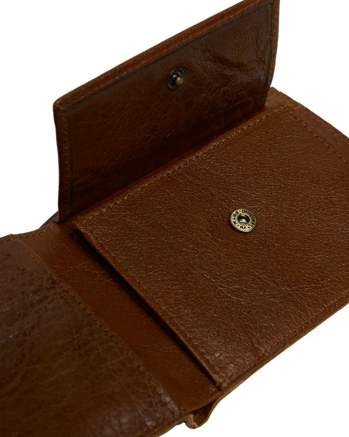 Statesman Coin Pocket Mens Wallet Brown