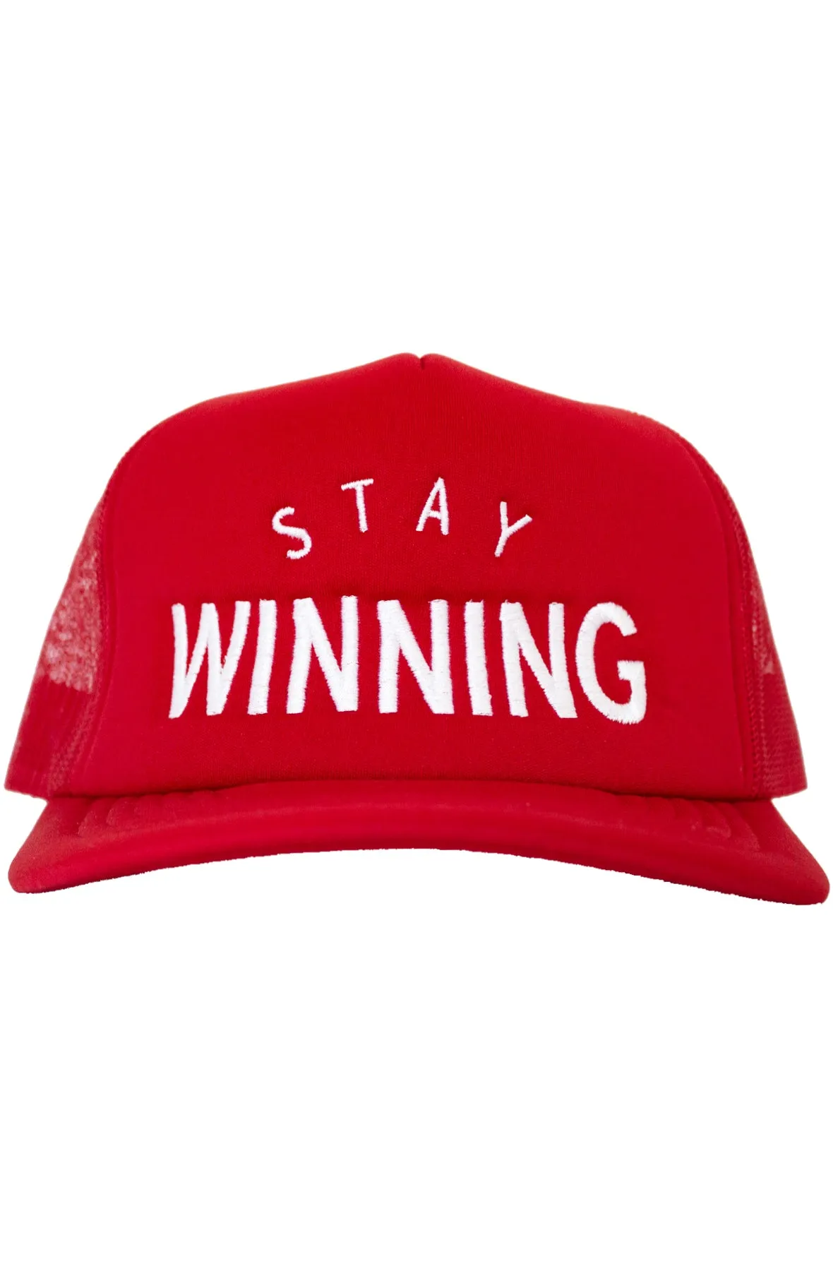 Stay Winning Fortune Frogs Red Trucker Hat