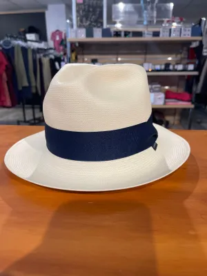 Stetson Straw Snap Brim with Navy 7