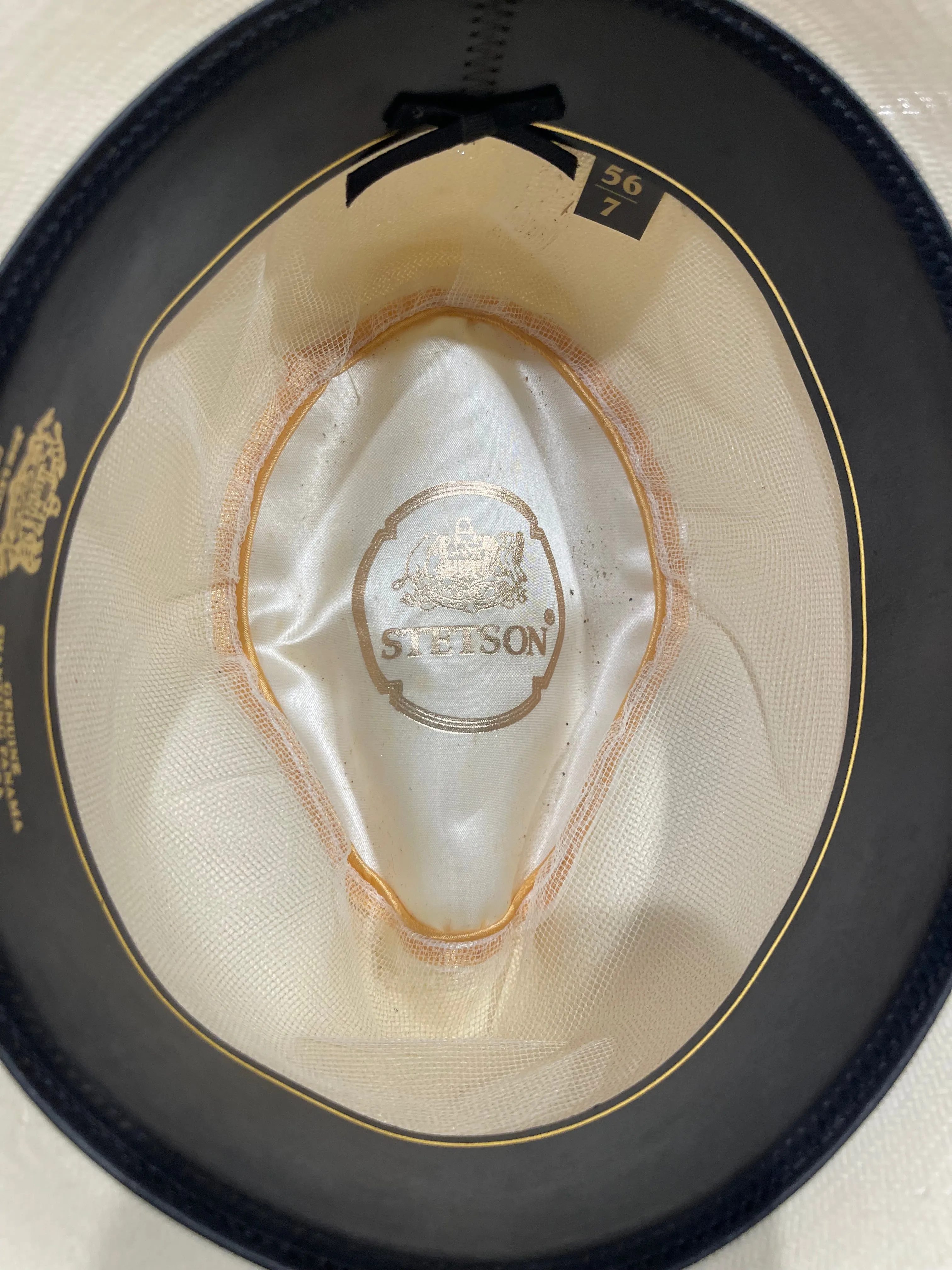 Stetson Straw Snap Brim with Navy 7