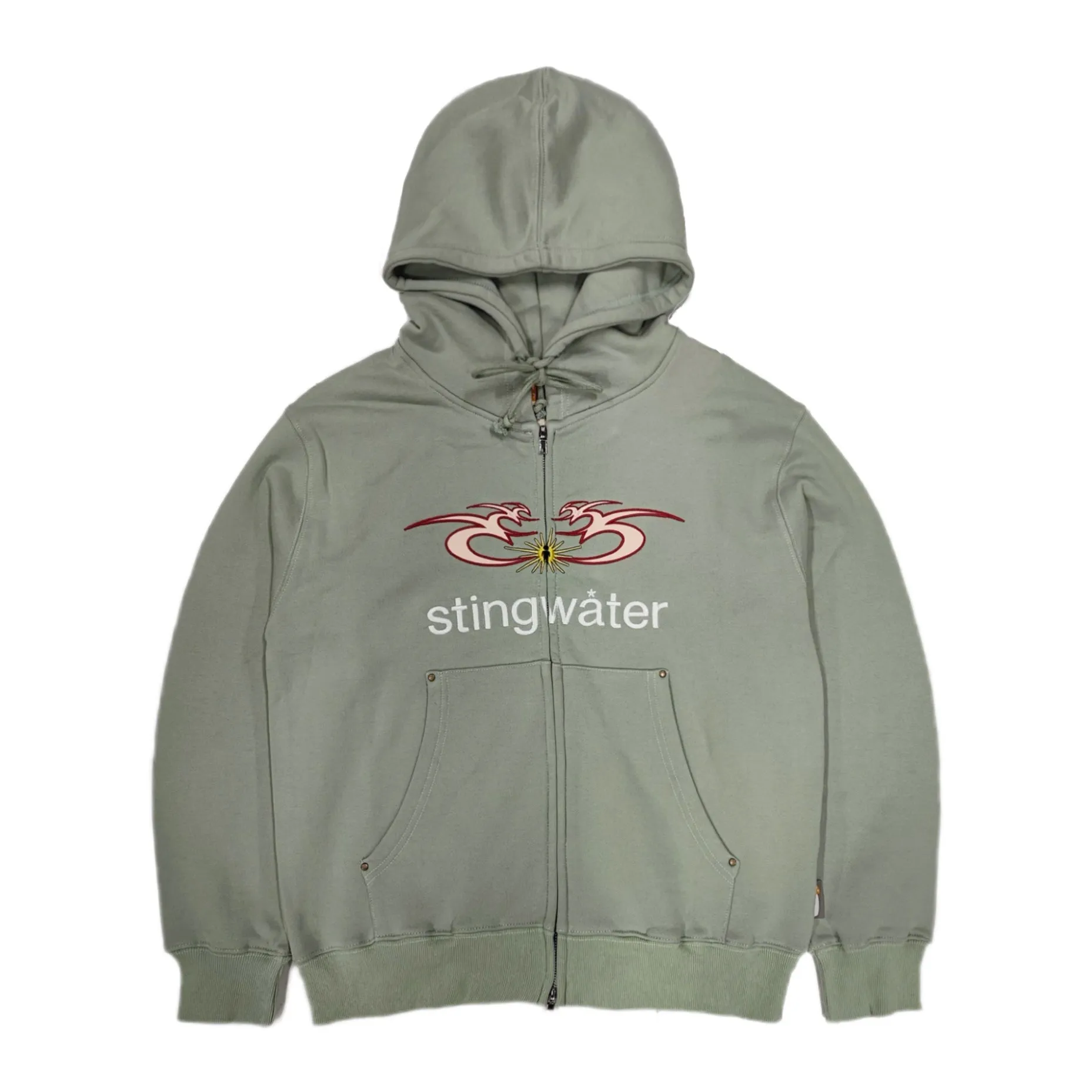 Stingwater Big Moses Full Zip Hoodie Army Green