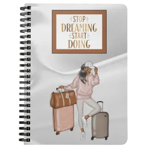 Stop Dreaming Travel Journal | Travel Notebook | World Travel Book | Afro Girl Travel