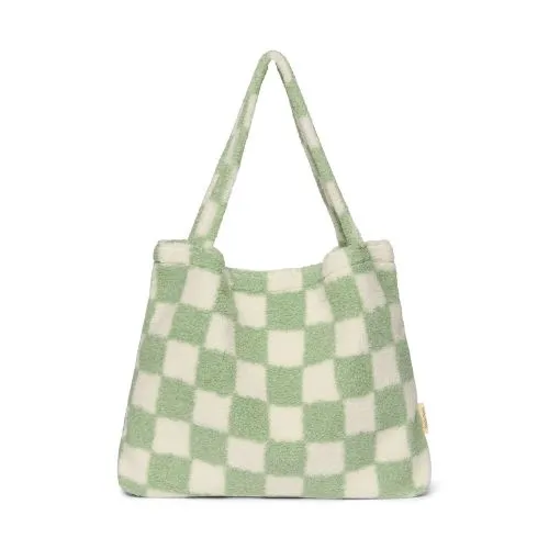 Studio Noos Oversize Checked Mama Stroller Bag (Pistachio)