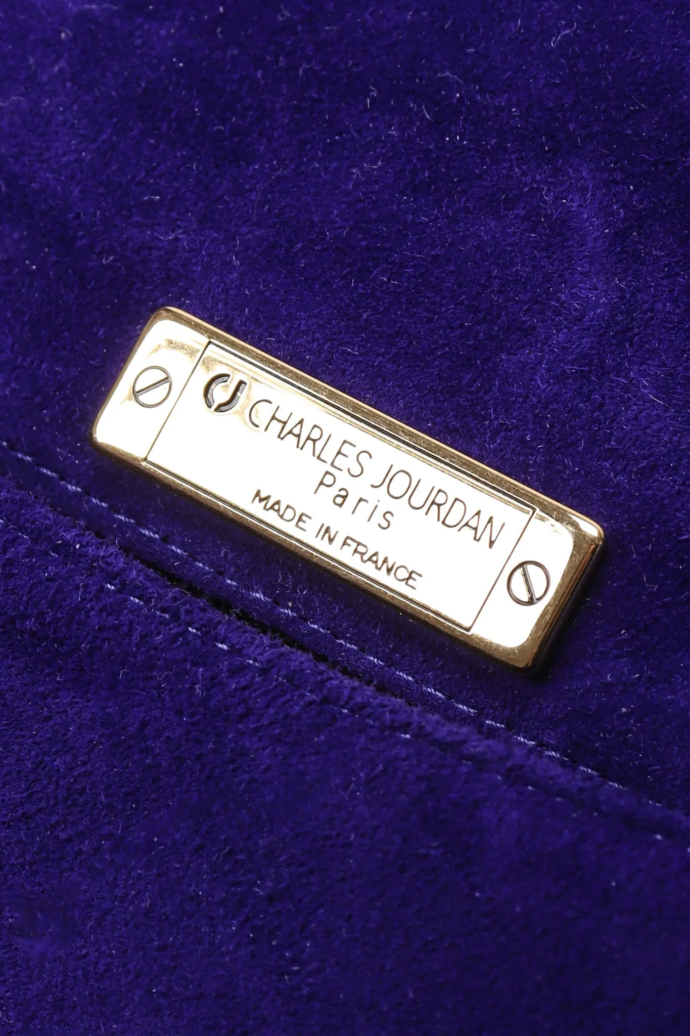 Suede Anvil Envelope Clutch