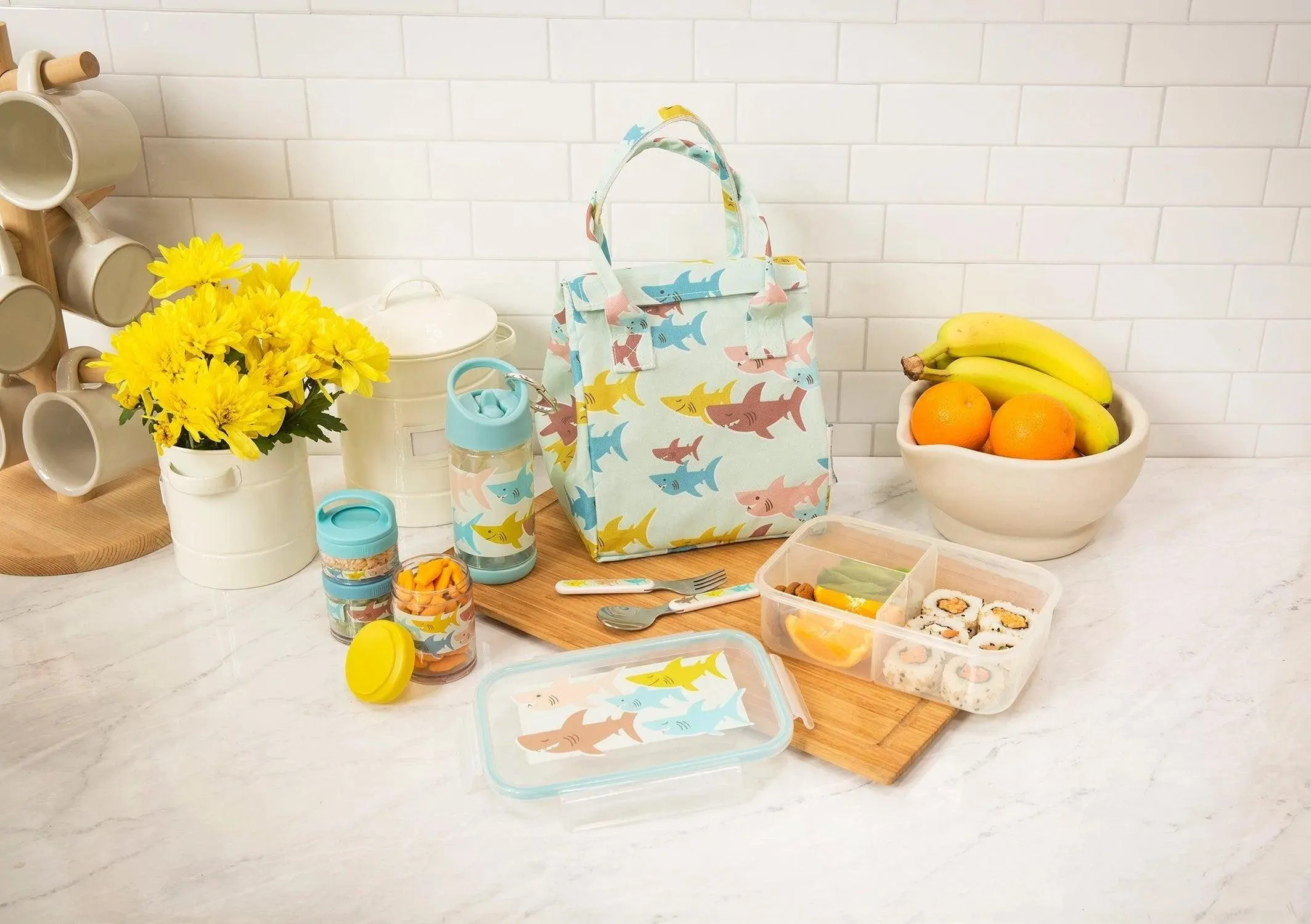 Sugarbooger Smiley Shark - Grab & Go Tote