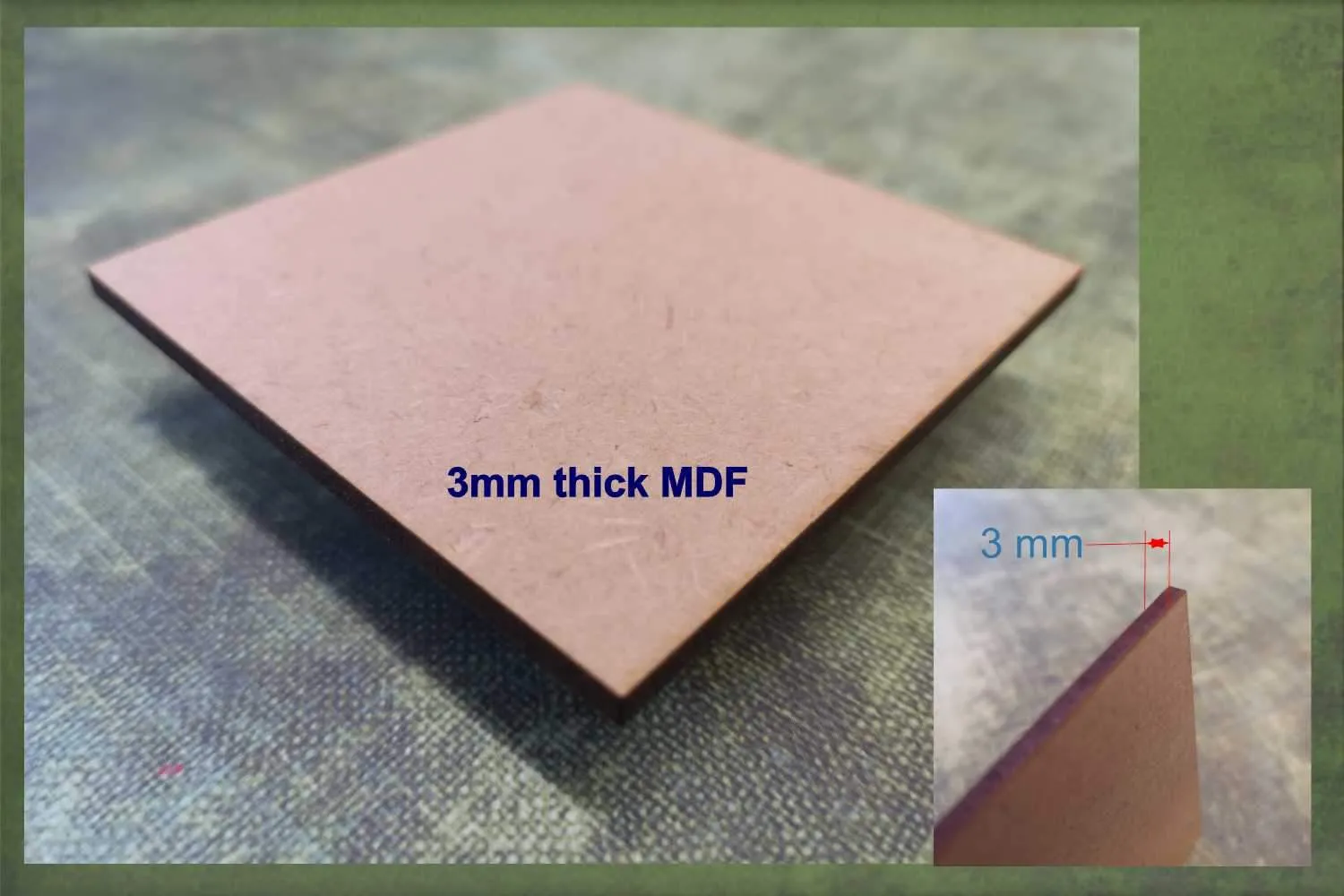 Suit case with etched detail - wooden craft cut-out - 3mm MDF