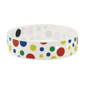 Superband® Expressions Plastic Wristbands 3/4" Polka Dots Design 4061 (500/Box)