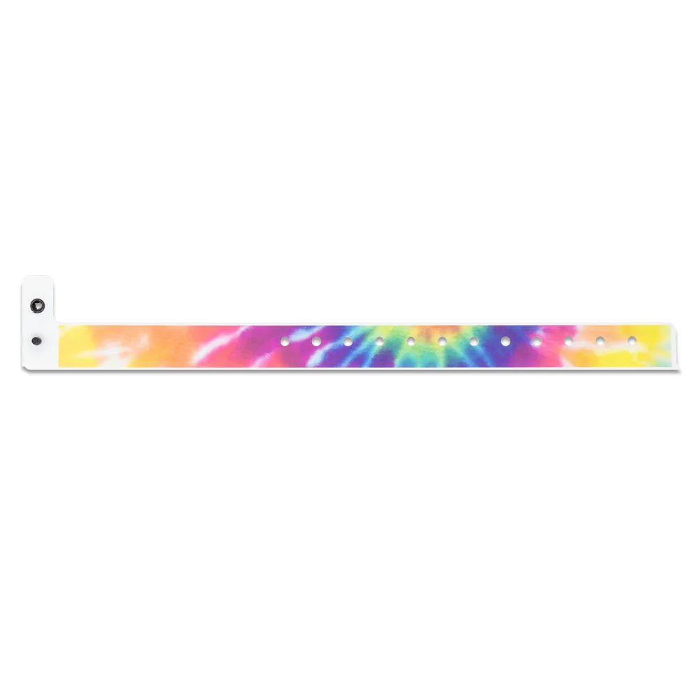 SuperBand® Expressions Plastic Wristbands 3/4" Tie Dye Design 4080 (500/Box)
