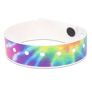 SuperBand® Expressions Plastic Wristbands 3/4" Tie Dye Design 4080 (500/Box)