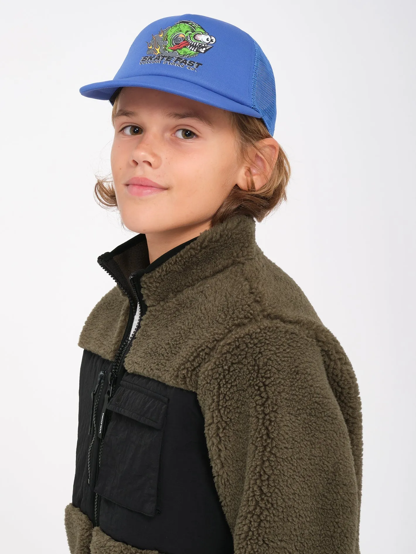 Sweat Sherpa zippé Storm Stone - WINTERMOSS - (ENFANT)