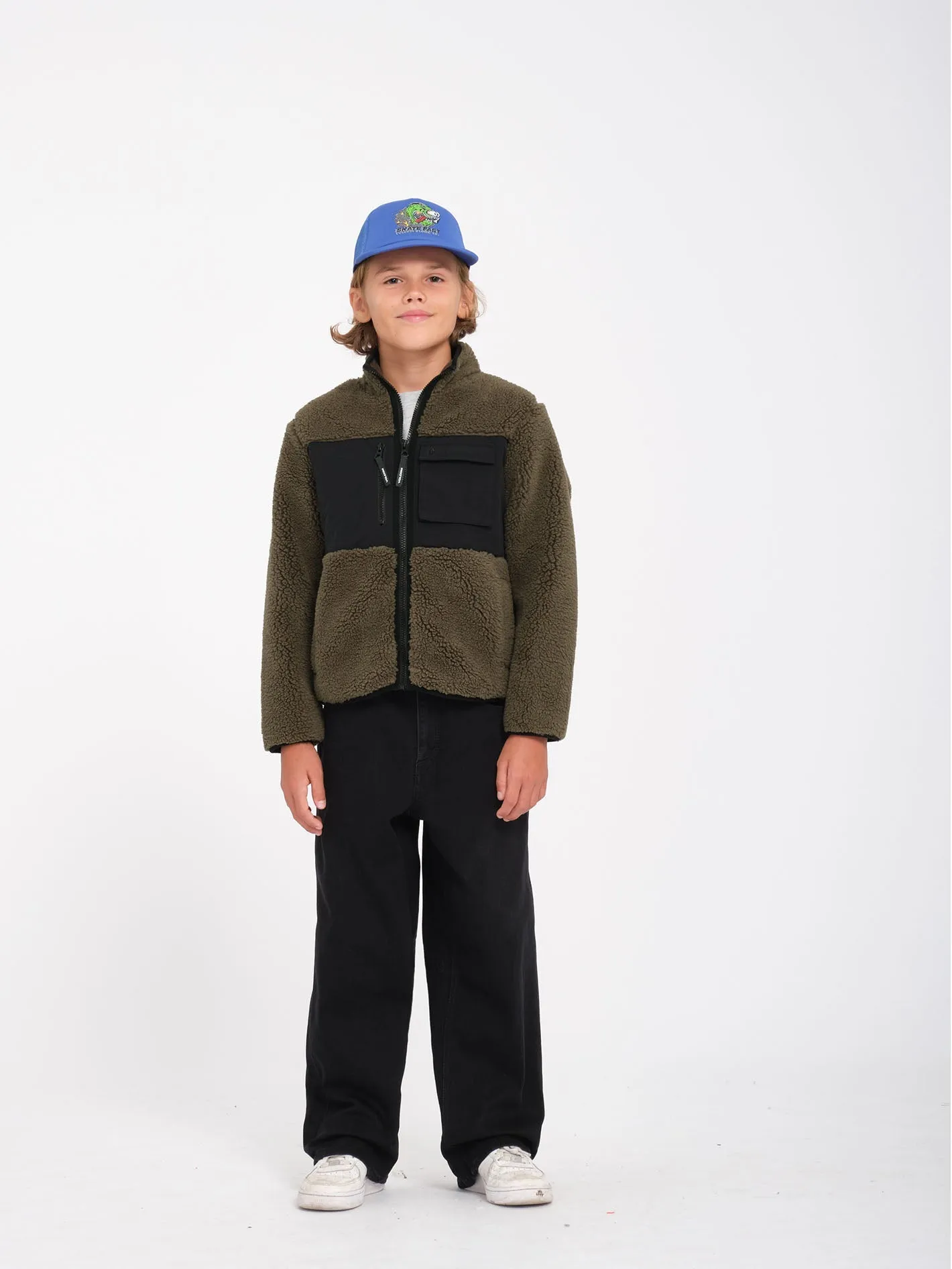 Sweat Sherpa zippé Storm Stone - WINTERMOSS - (ENFANT)