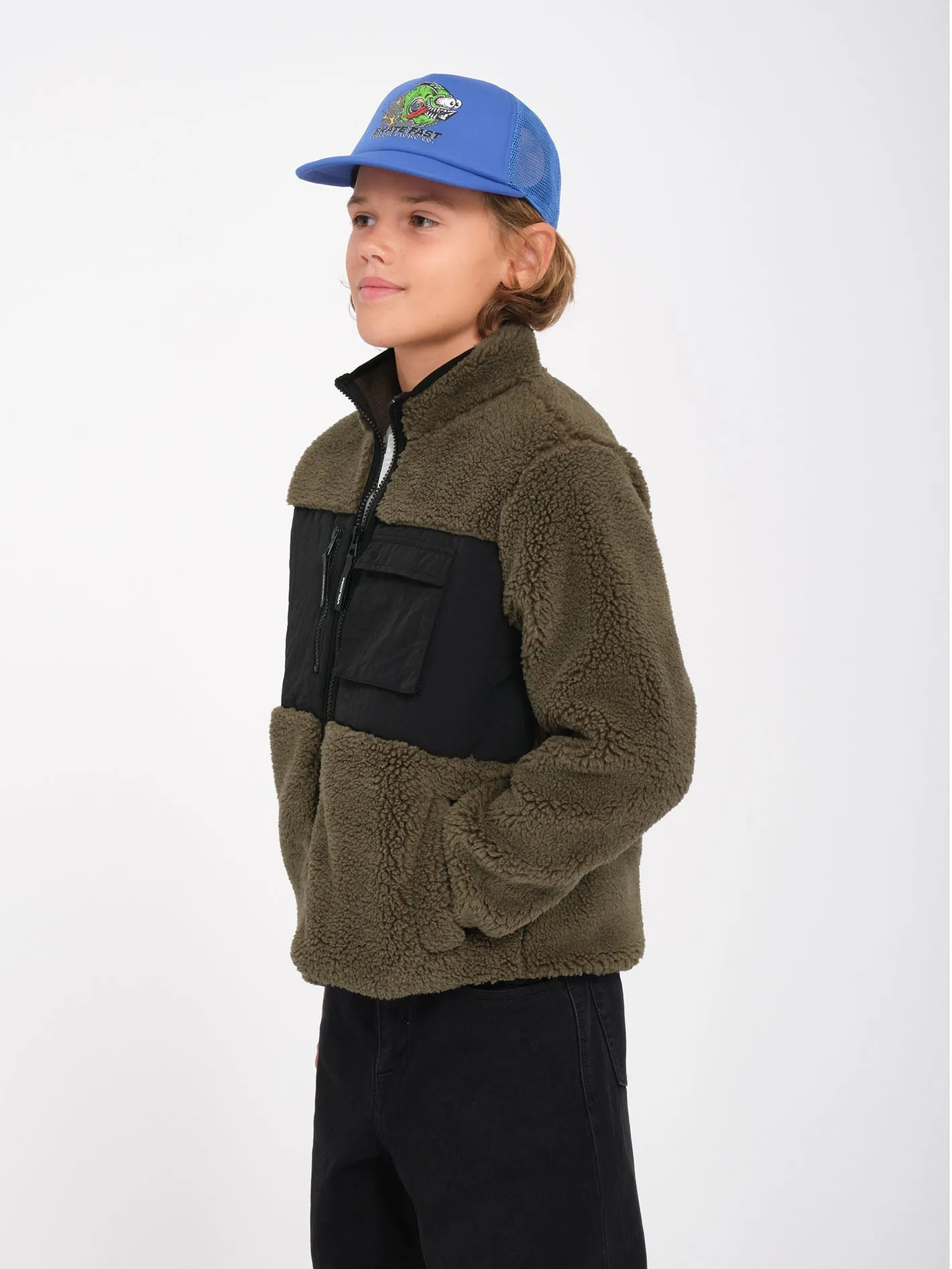 Sweat Sherpa zippé Storm Stone - WINTERMOSS - (ENFANT)