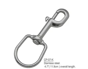 SWIVEL BOLT SNAP SNAP, S.S. 4.7"(11.9cm)