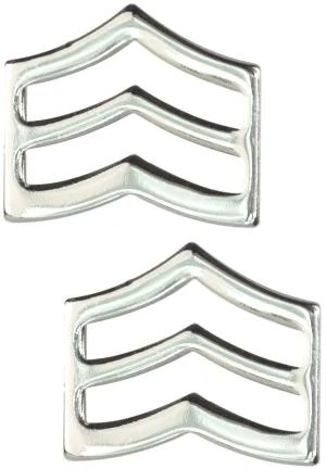 Tactical365® Pair of Sergeant Rank Insignia Pins for Police or Military