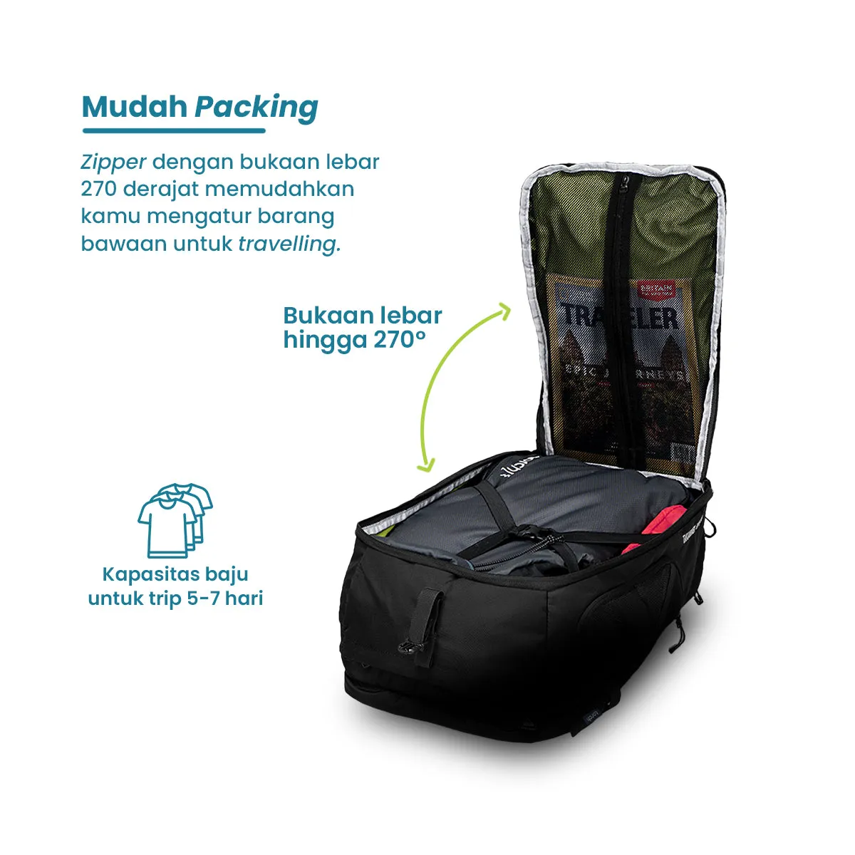 Takahagi Travel Backpack 40L