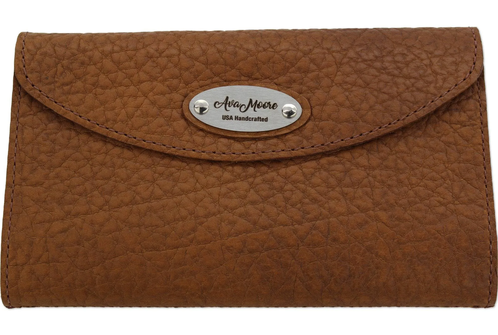 Tan Bison Leather Deluxe Women's Wallet