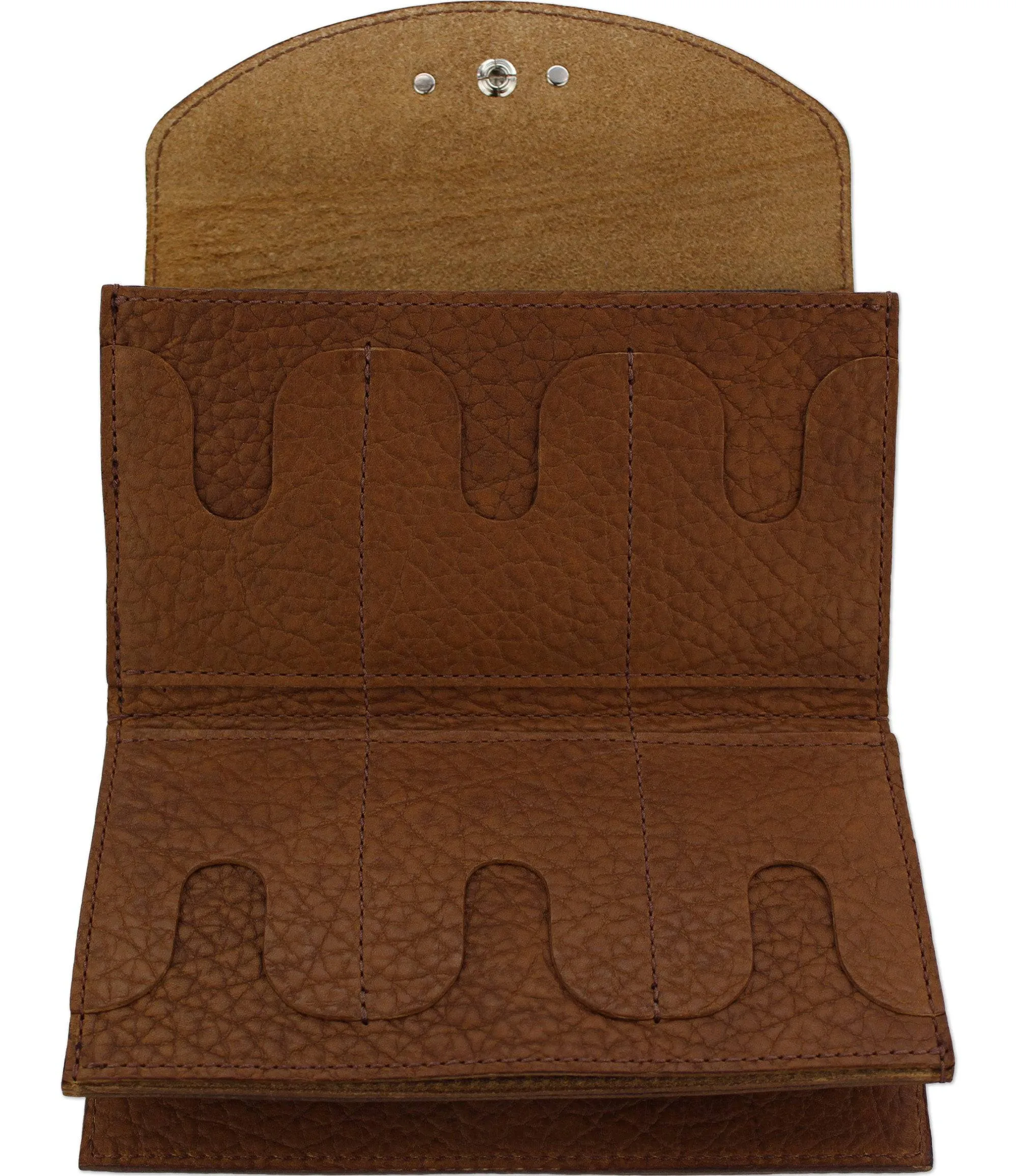 Tan Bison Leather Deluxe Women's Wallet