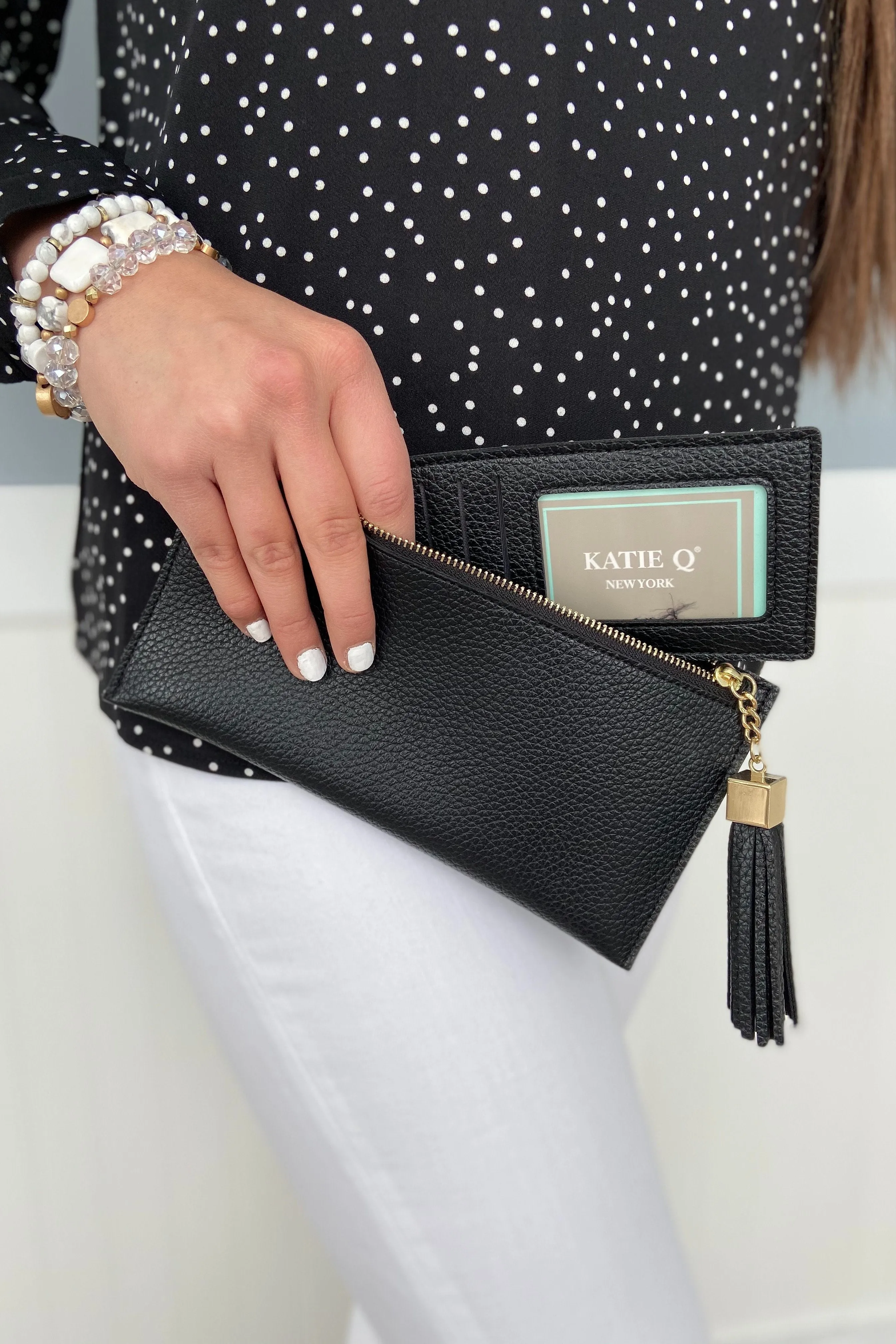 Tassel Clutch- Black