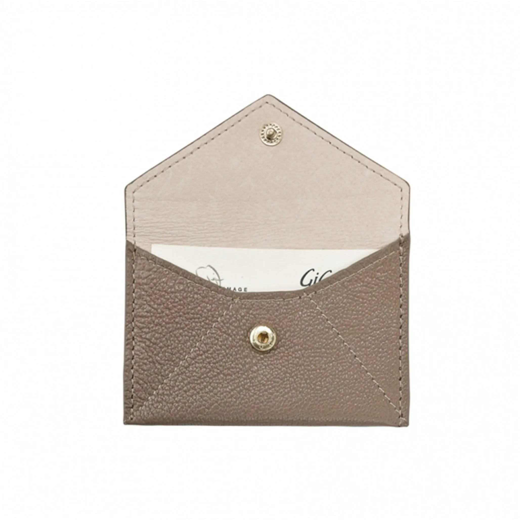 Taupe Goatskin Mini Envelope
