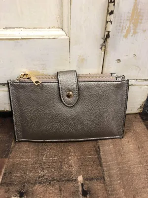 Taylor Snap Wallet - Pewter or Olive