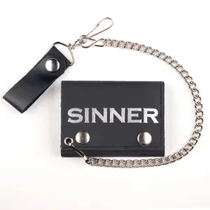 TC304-154 Tri-Fold Wallet w/ Chain- Sinner