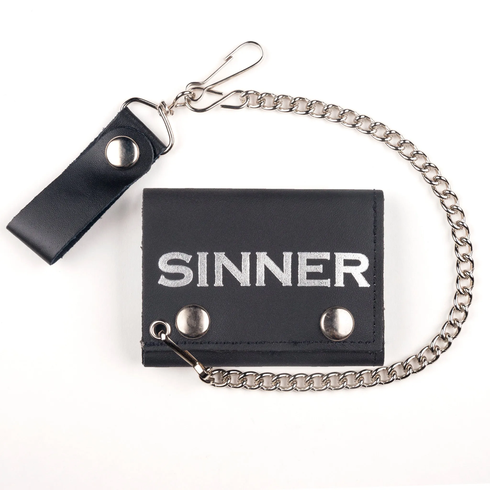 TC304-154 Tri-Fold Wallet w/ Chain- Sinner