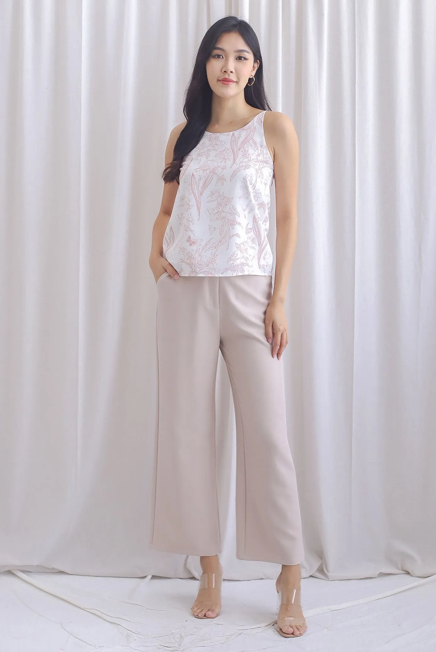 TDC Christian Two Way Top In Pink Porcelain
