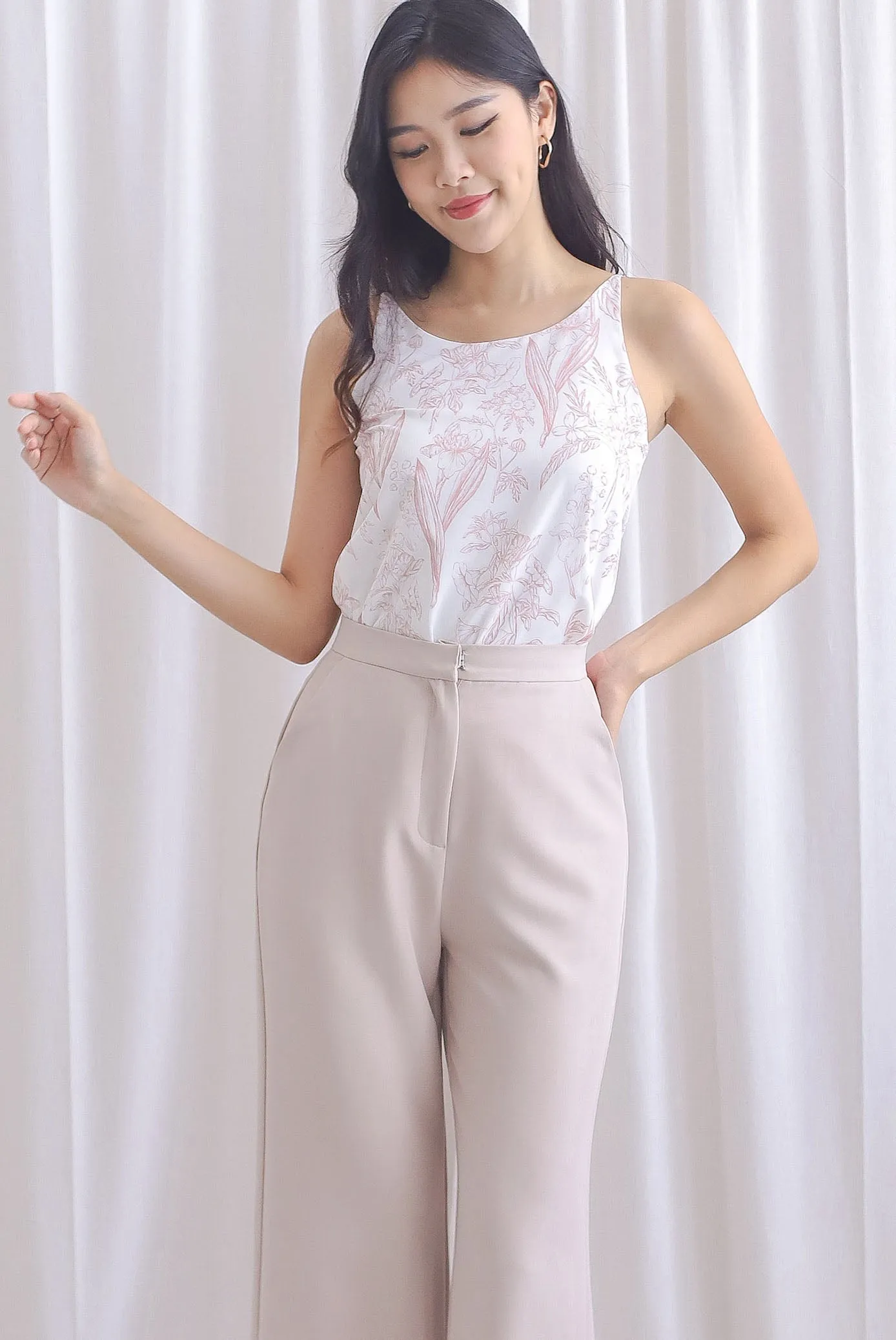 TDC Christian Two Way Top In Pink Porcelain