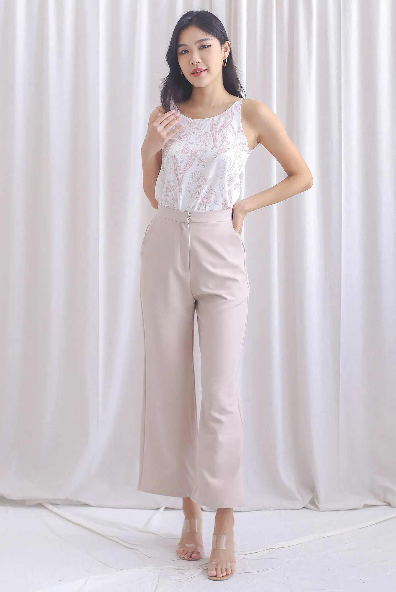 TDC Christian Two Way Top In Pink Porcelain