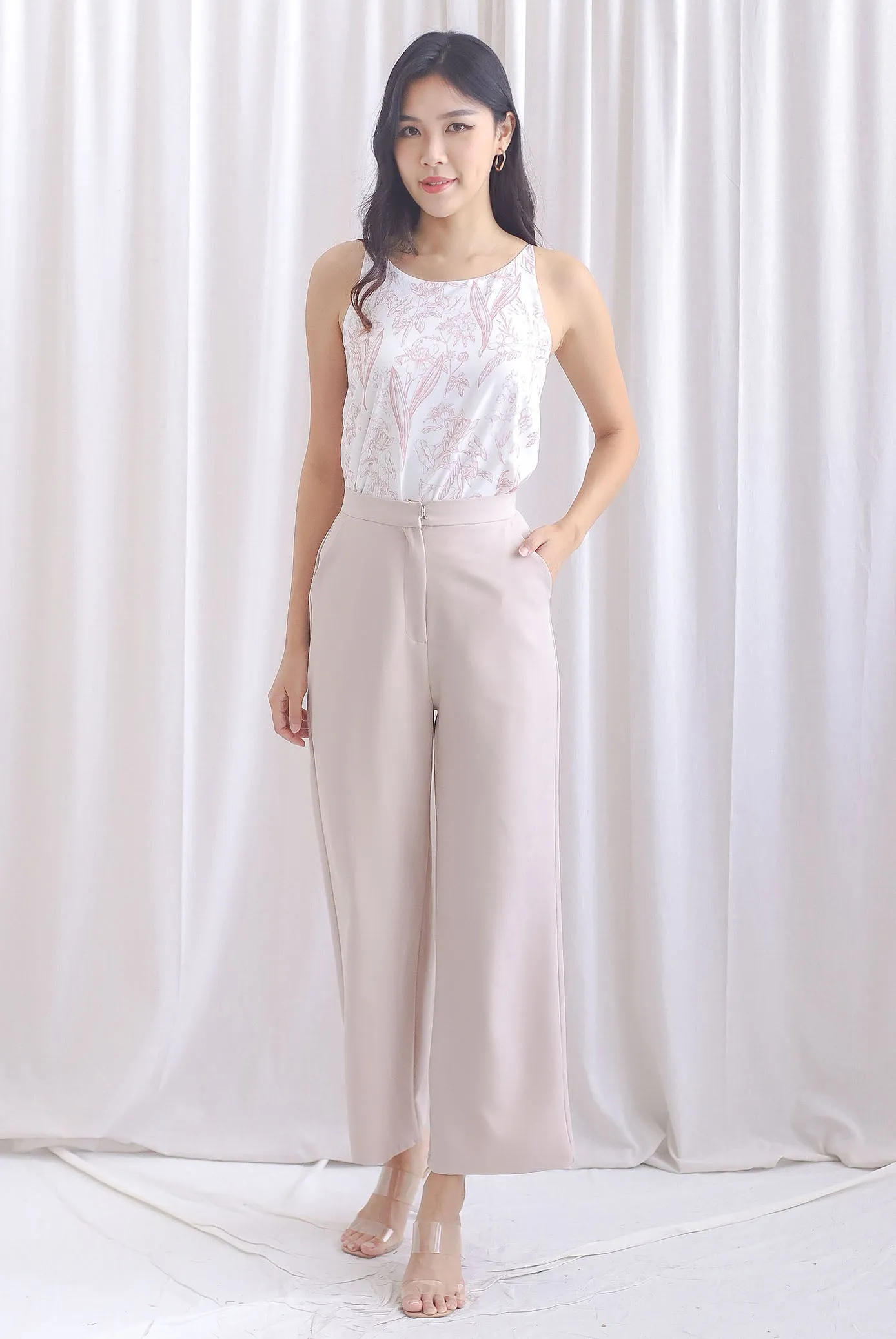 TDC Christian Two Way Top In Pink Porcelain