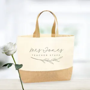 Teacher tote bag