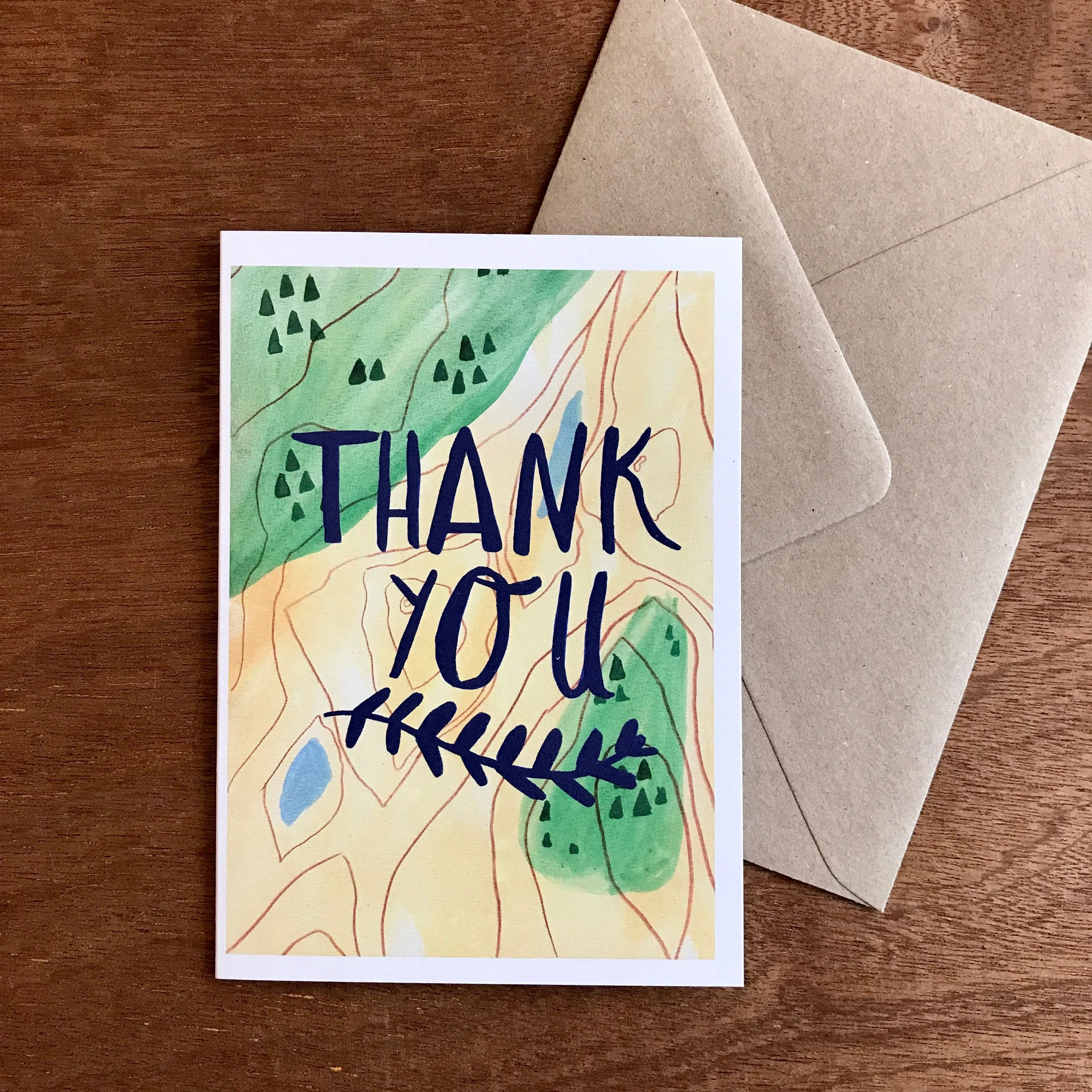 Thank You Map Card