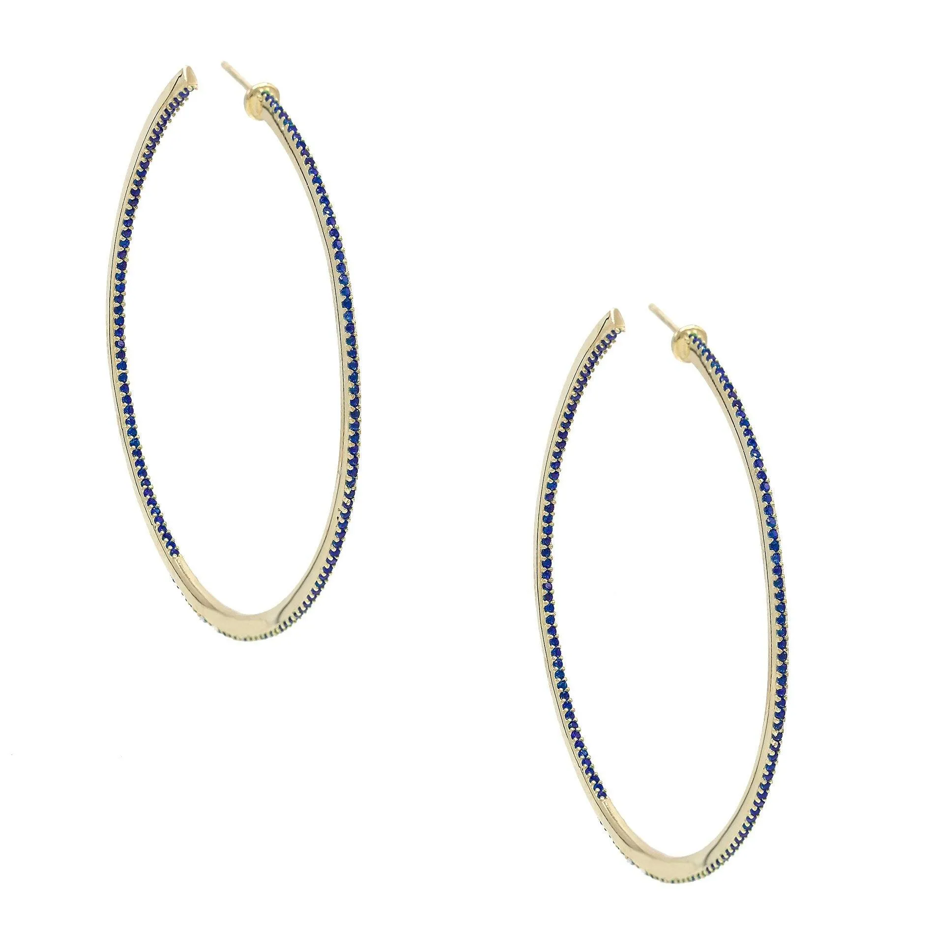 Thin Colored Hoop Earring