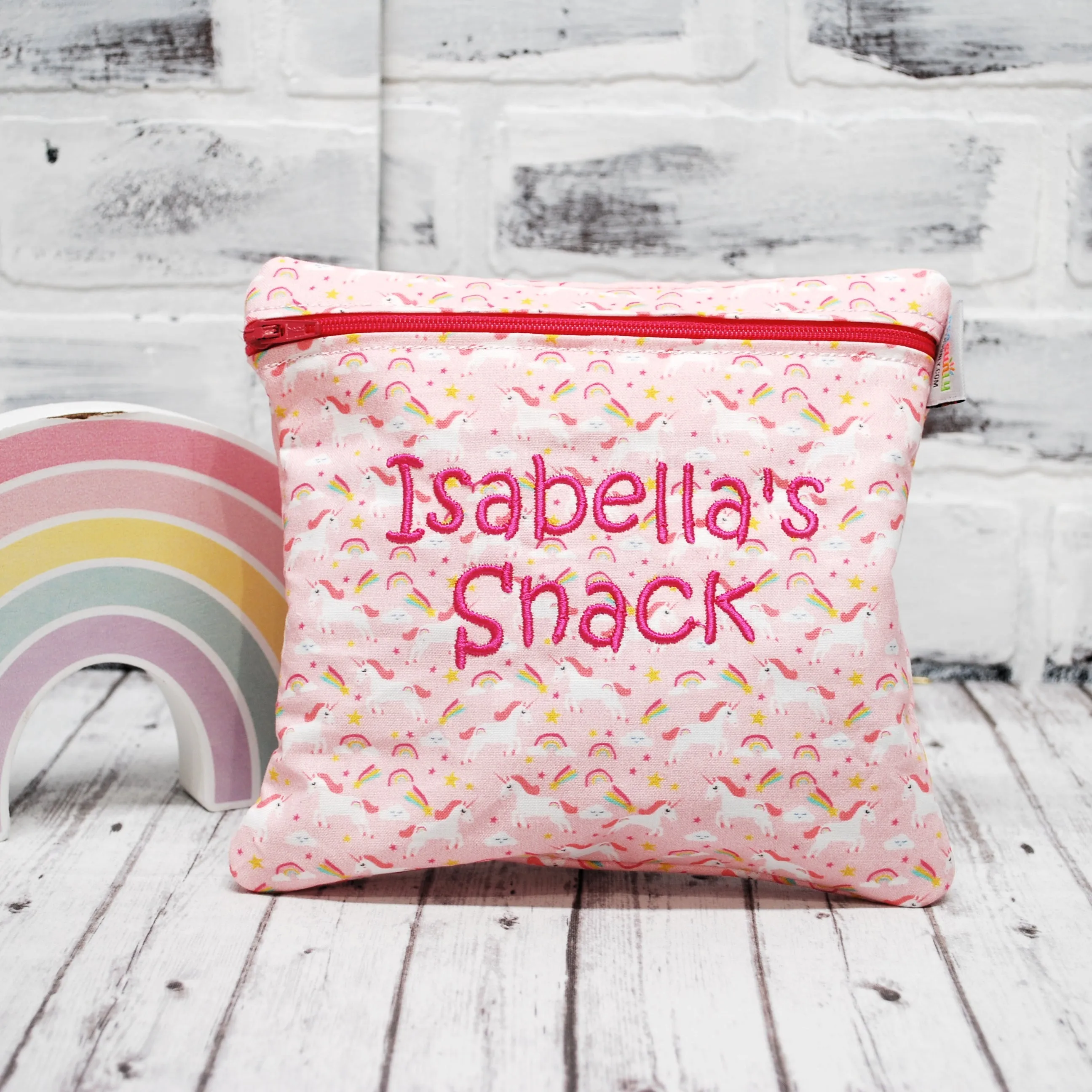 Tiny Unicorn Personalized Reusable Food Bag