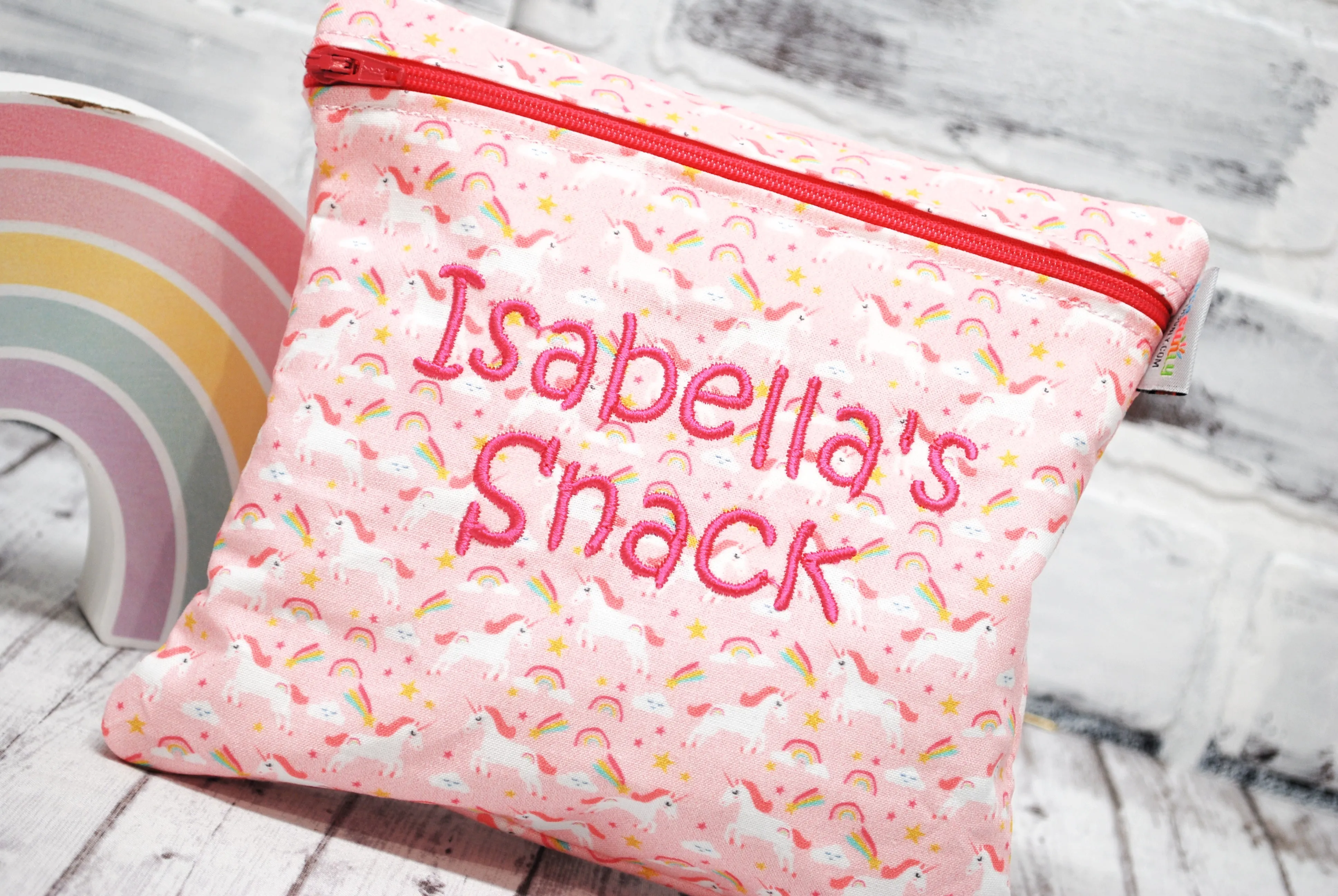 Tiny Unicorn Personalized Reusable Food Bag