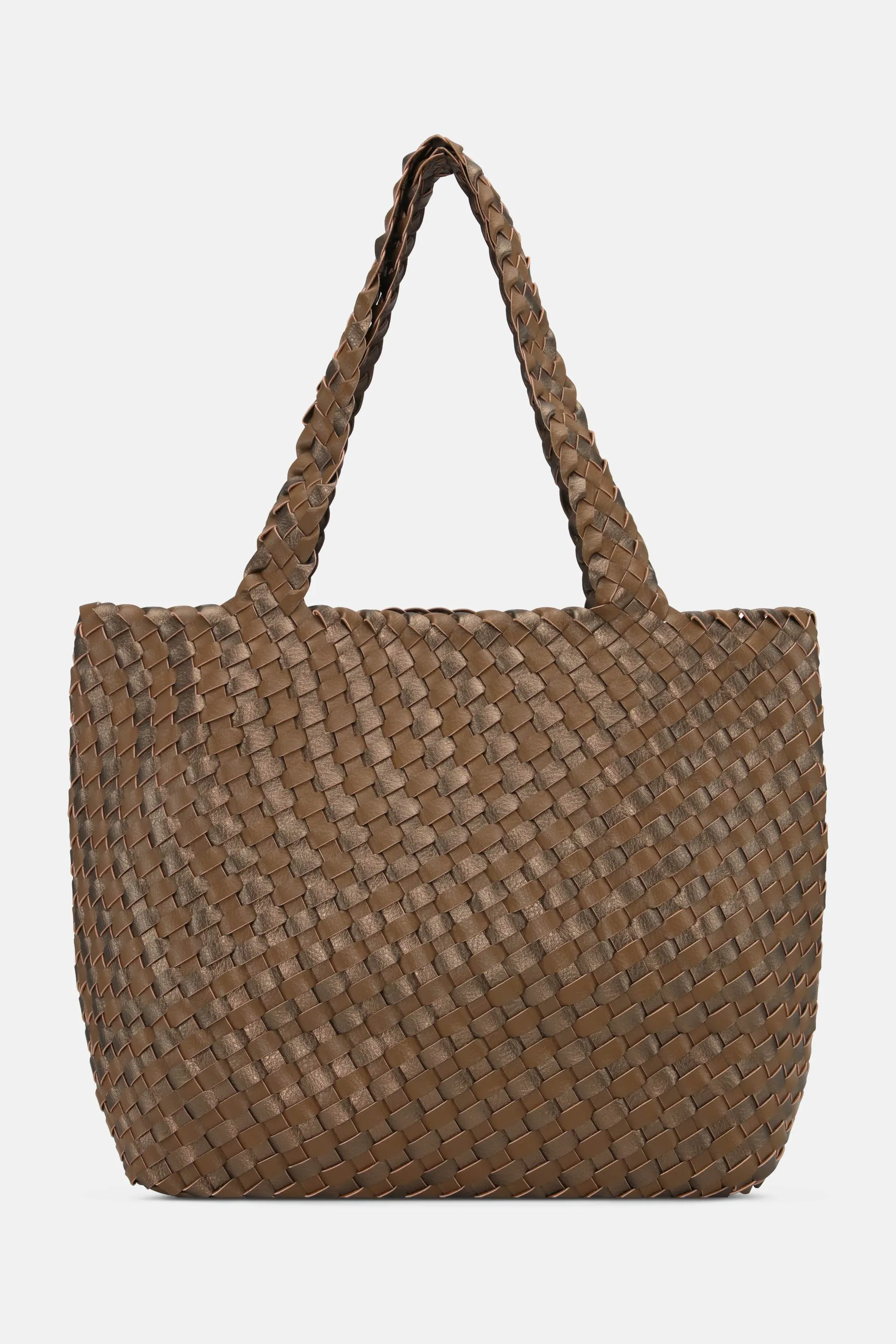 Tote Bag Flätad - Otter Nougat